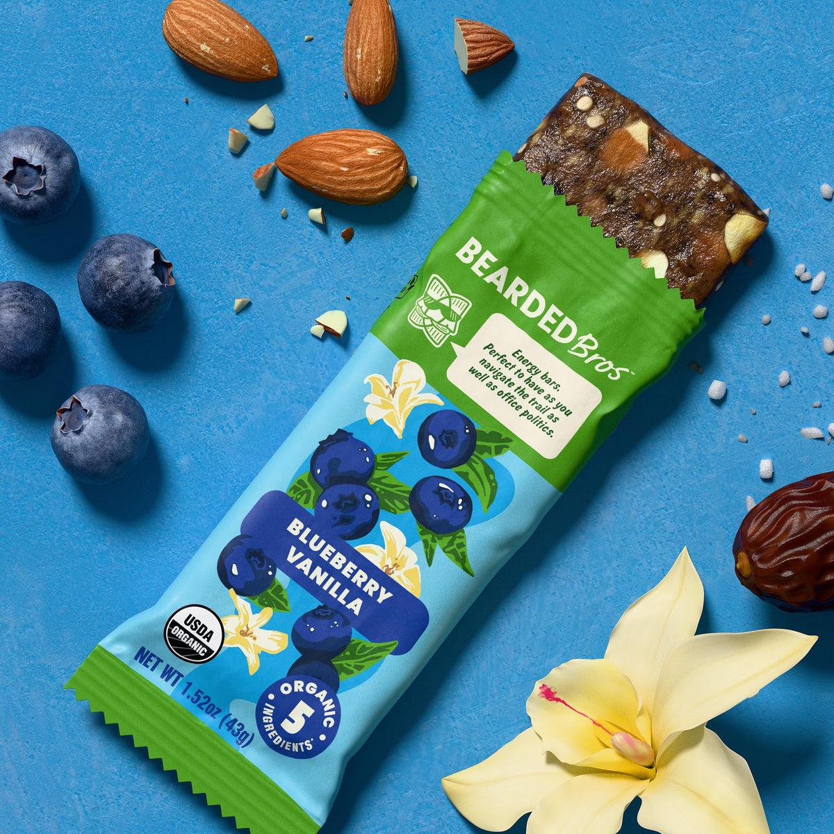 Bearded Brothers energy bar bite for portable protein on the move