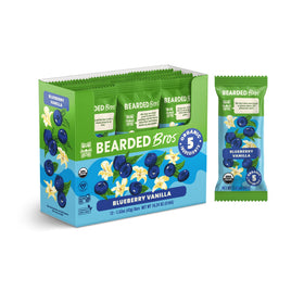 Bearded Brothers blueberry vanilla energy bar pack for on-the-go snacking