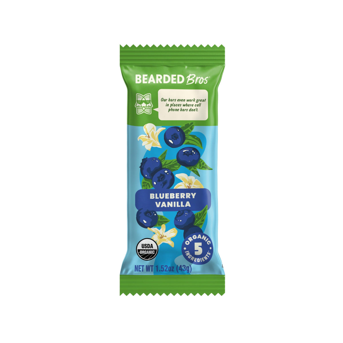 Bearded Brothers energy bar texture close-up with fiber-rich consistency