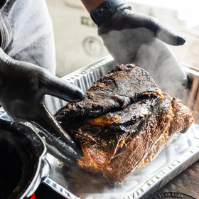Close-up of Black Blend ingredients including instant coffee and molasses
