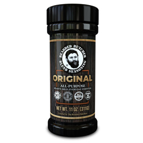 Bearded Butcher Blend Original close-up of sea salt and paprika for robust flavor