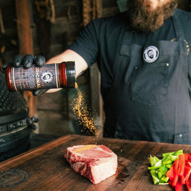 Bearded Butcher Blend Original on venison for a balanced rub