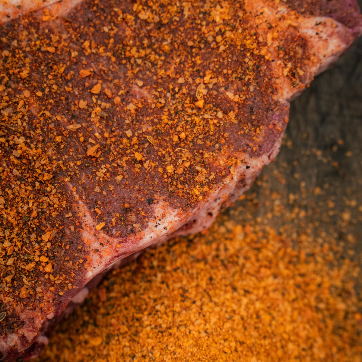 Bearded Butcher Bold Blend fries seasoning delivering crispy bites