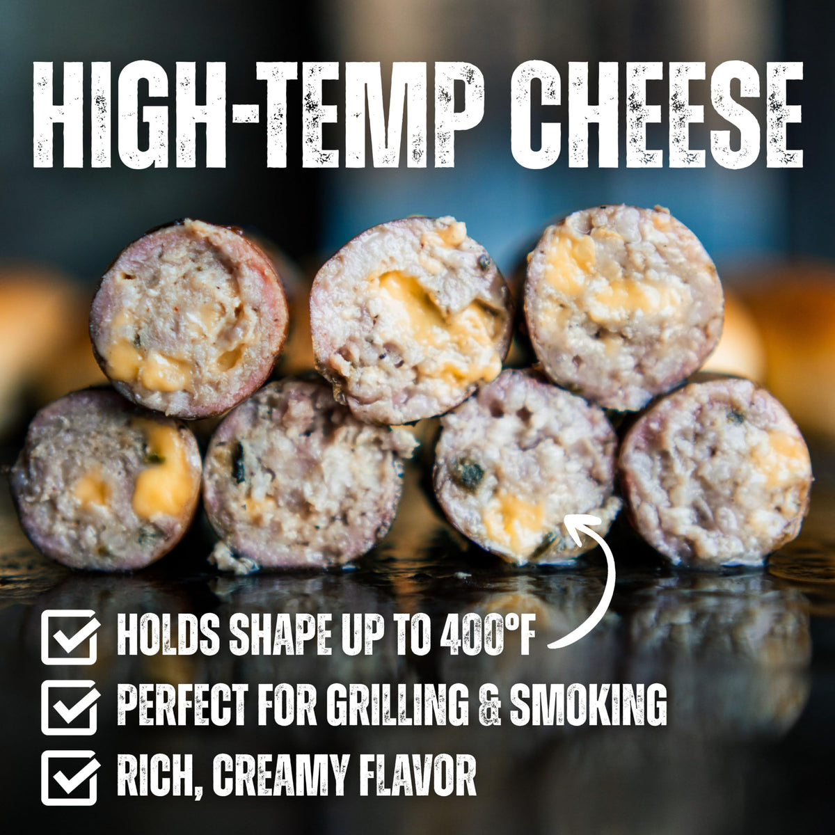 Bearded Butchers cheddar for brats and sausage assembly enhances flavor