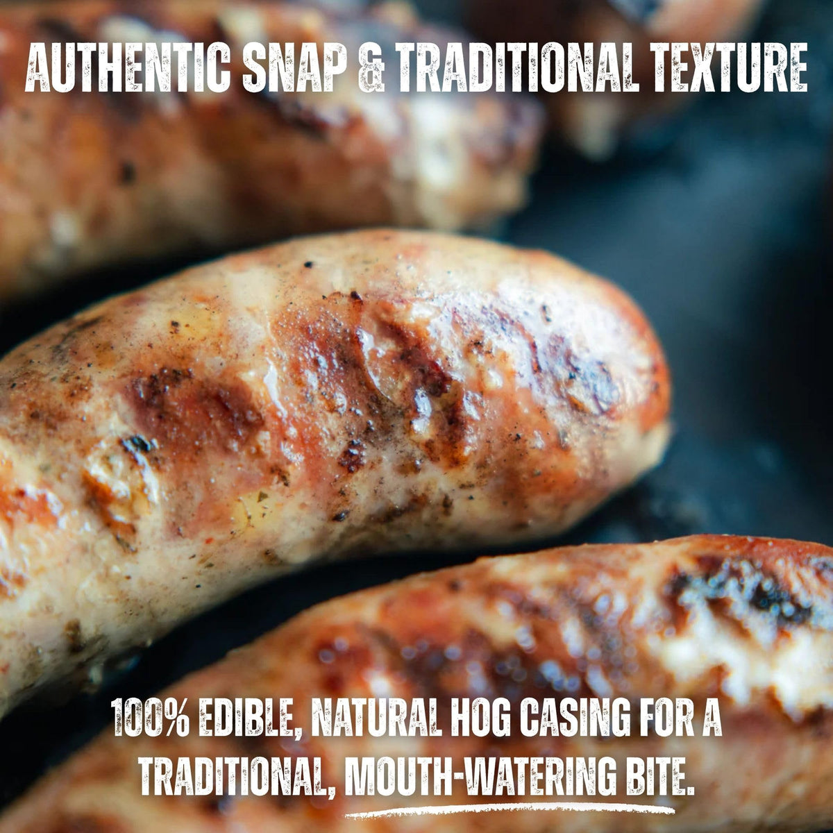 Bearded Butchers bratwurst and kielbasa links casings in use