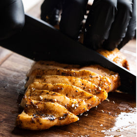 Bearded Butcher's Butter Blend roast potatoes seasoned to perfection.