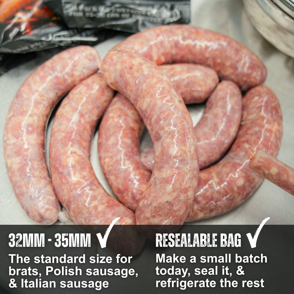 Bearded Butchers casing texture firm yet tender, ideal for smoking