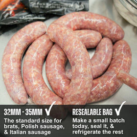 Bearded Butchers casing texture firm yet tender, ideal for smoking