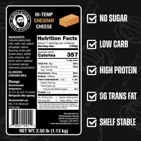 Bearded Butchers cheddar blend for sausage making preserves creaminess without melting