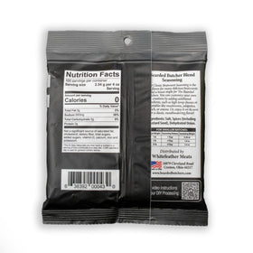 Bearded Butchers Classic Bratwurst seasoning bag-closeup showing easy 9 oz measure
