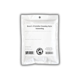 Bearded Butchers Country Style Seasoning bottle front view for classic breakfast sausage flavor.