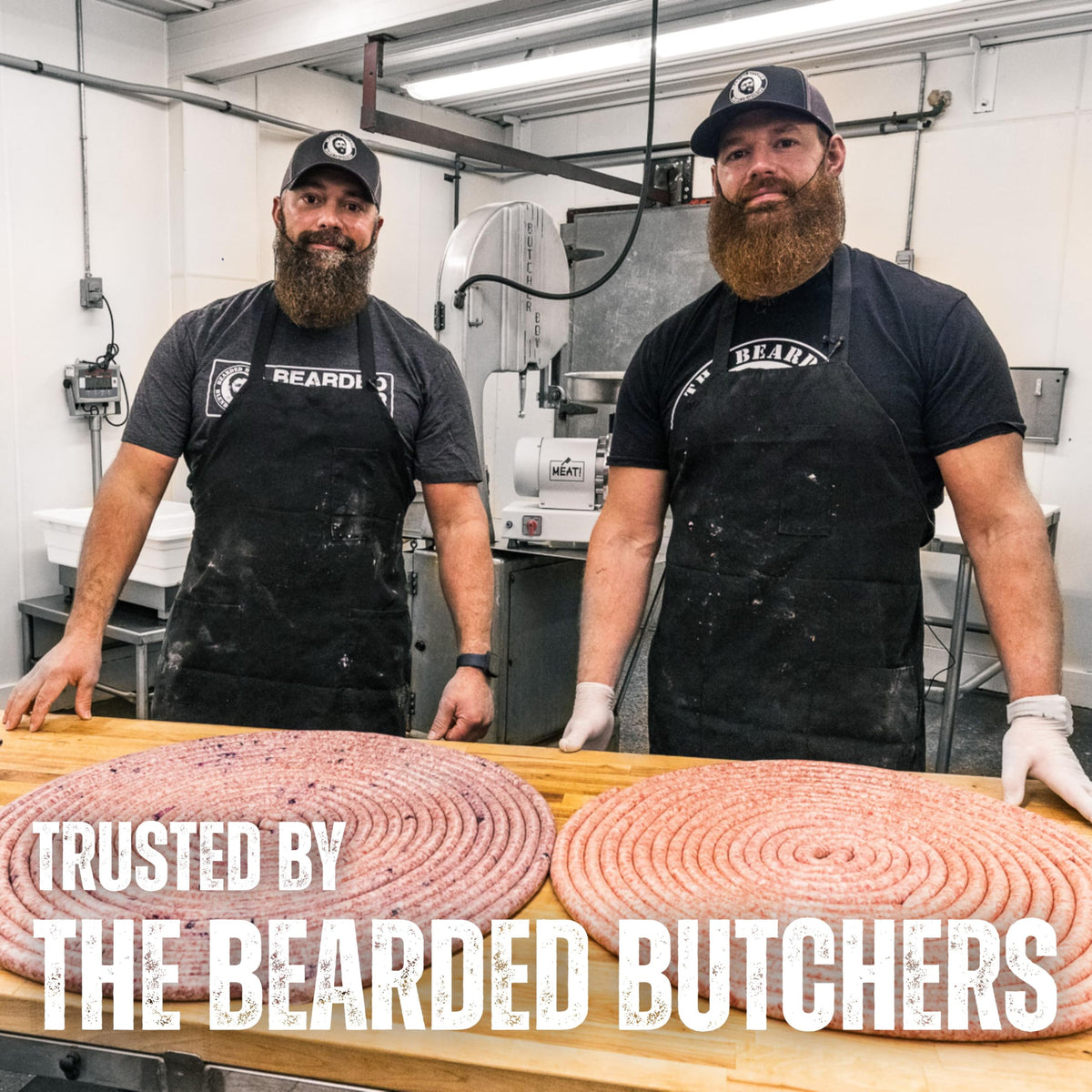 Bulk processing works with pork, turkey, or venison for breakfast links.