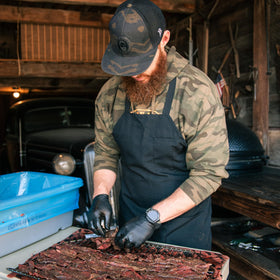 Jerky-dehydrator-setup enabling easy at-home meat drying with authentic flavor.