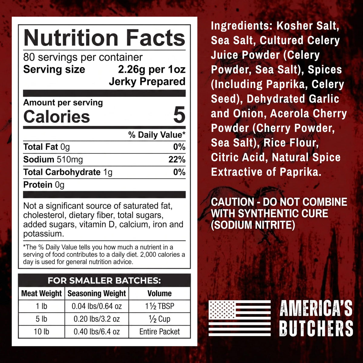 Bearded Butcher Natural Cure powder jar highlighting clean-label cure and pink color