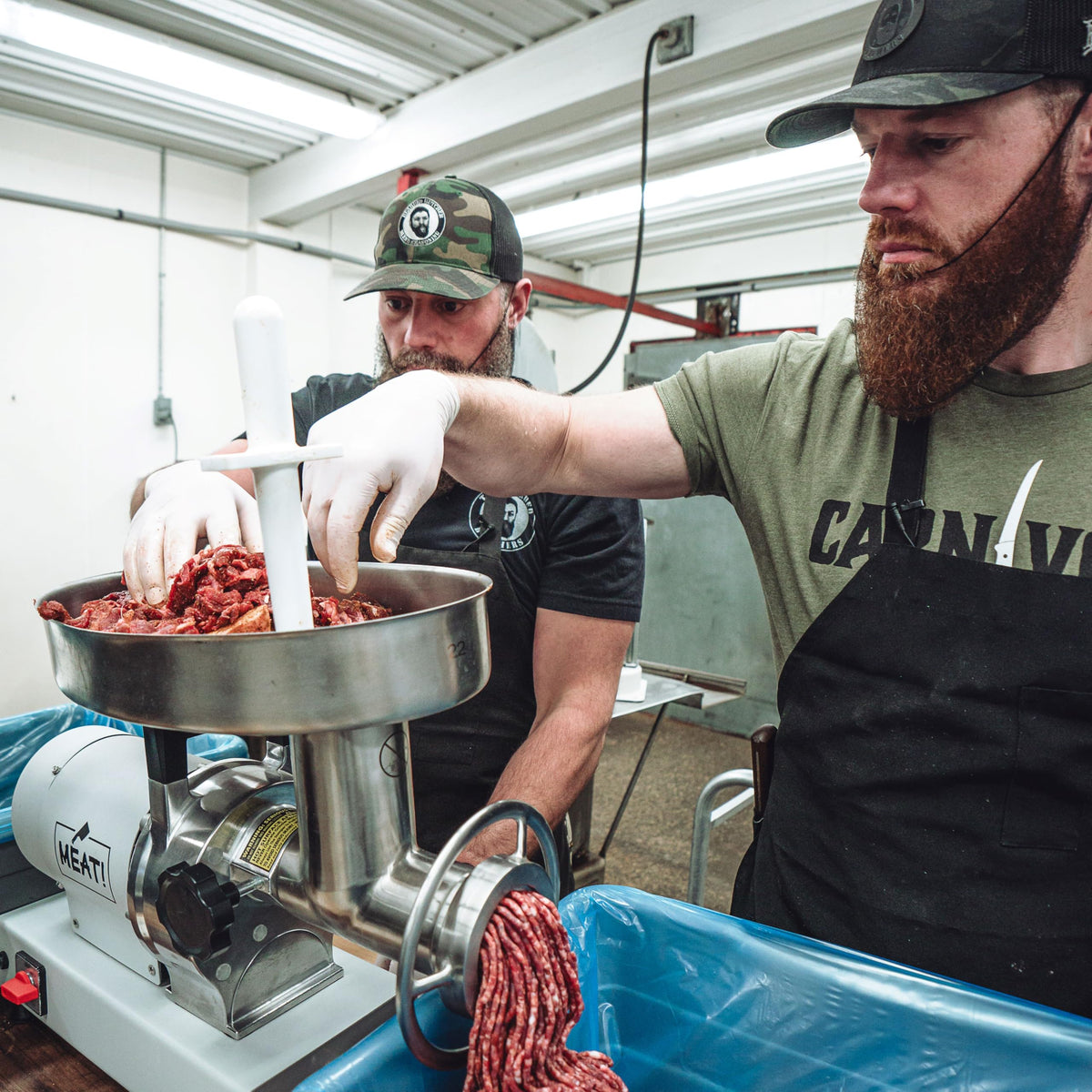 Bearded Butchers Natural Cure surface coating on 25 lb meat batch