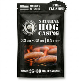 Bearded Butchers natural hog casings 32-35mm pack for consistent sausage links