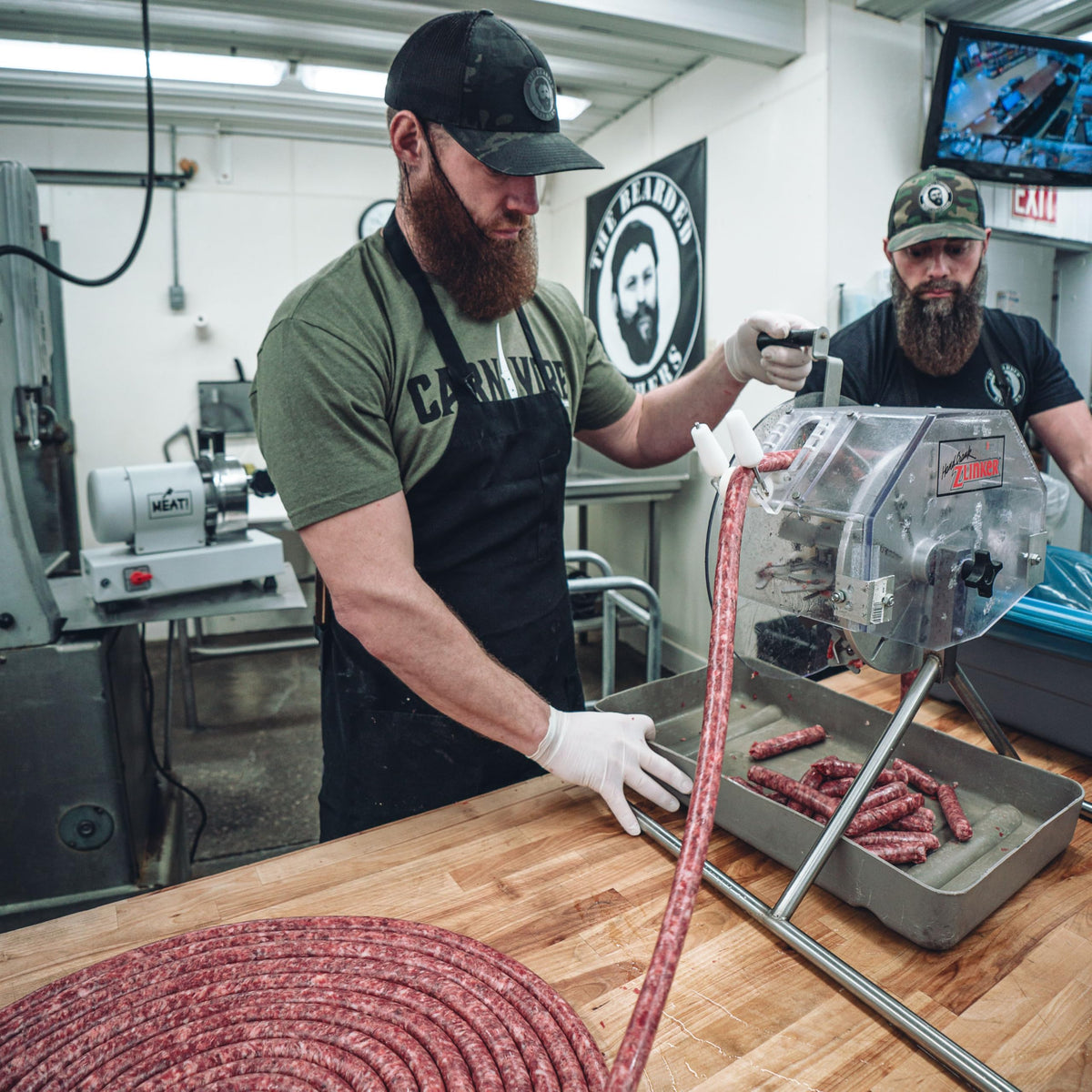Bearded Butcher casings prepared for breakfast links and savory bites.