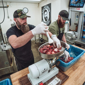 Bearded Butcher casings easy prep process: soak, rinse, and stuff.