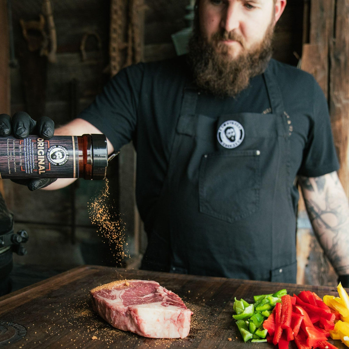 Bearded Butchers Signature Butter bottle delivers rich notes for seafood.