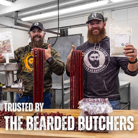 Casings suited for traditional smoking in a smokehouse by Bearded Butchers