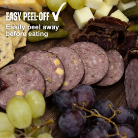 Bearded Butchers premium-sausage-casing aesthetic enhances professional finished look