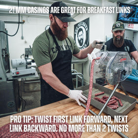 Keep unused casings vacuum-sealed and refrigerated to preserve elasticity and strength.