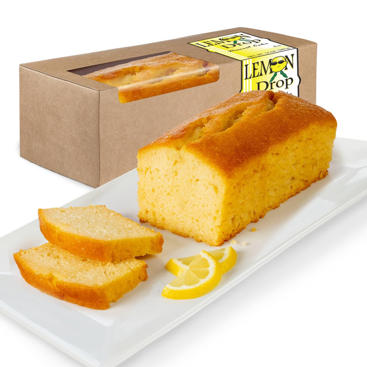 Beatrice Bakery Co Lemon Drop Cake Bar in a box, perfect for brunch gatherings