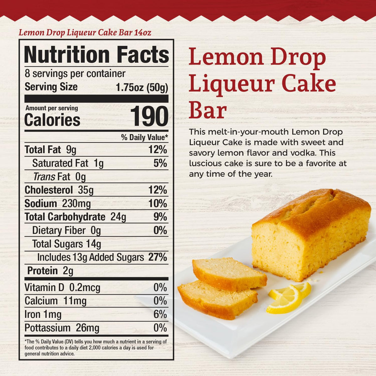 Lemon Drop Cake Bar slice on plate, a sunny dessert for celebrations