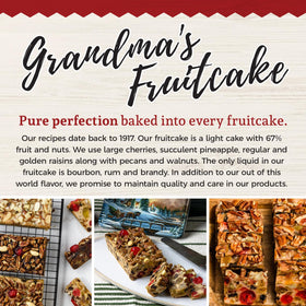 Beatrice Bakery Co. Original Fruitcake walnuts and pecans detail for texture.