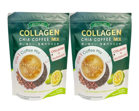 FITGUM collagen chia coffee sachet ready to dissolve for quick flavor
