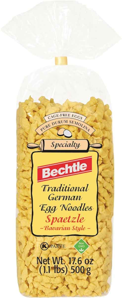 Bechtle Bavarian Spaetzle uncooked noodles ready to boil for comforting meals.