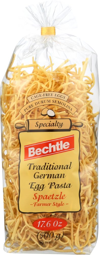 Bechtle Egg Spaetzle farmer-style pack of 2, raw, perfect for a quick, comforting dinner.