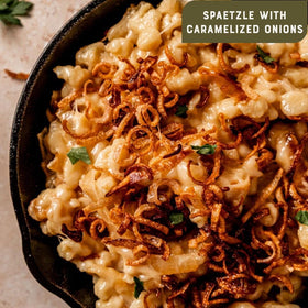 Bechtle Spaetzle cooking in salted water until tender.