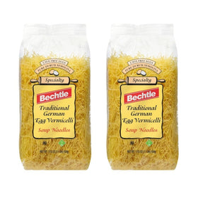 Bechtle traditional German egg noodles pack, two-count, authentic import for rich broths.