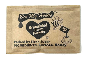 Bee My Honey granulated honey close-up highlighting crystals for quick sweetening.