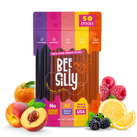 Bee Silly lemon honey stick for a tangy, kid-friendly on-the-go snack.