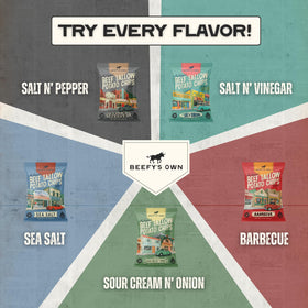 Beefy's Own seed-oil free chips beside a snack bowl