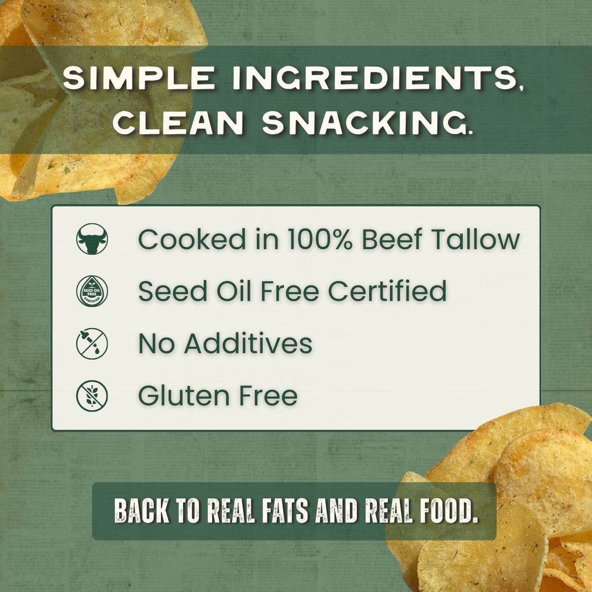 Beefy's Own sour cream and onion seasoning on chips adds tang