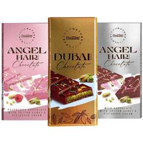 BEEMAX Angel Hair Dubai chocolate variety pack front view, ideal gift for celebrations.
