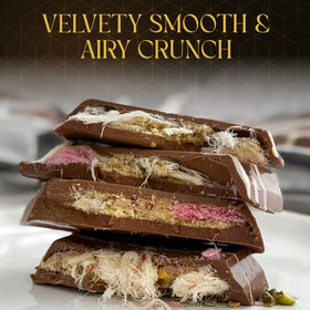 BEEMAX pistachio-cream-center enhances nutty richness, great for tasting sessions