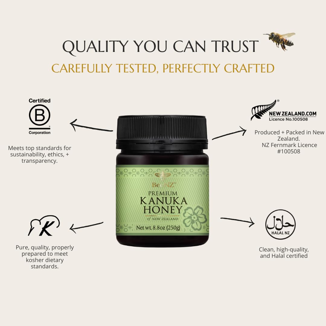 BeeNZ Kānuka Honey on oatmeal highlights versatile breakfast topping.