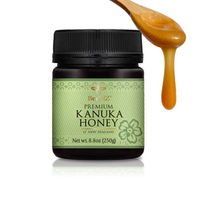 BeeNZ Raw Kānuka Honey bottle with natural sweetness for everyday pantry use.