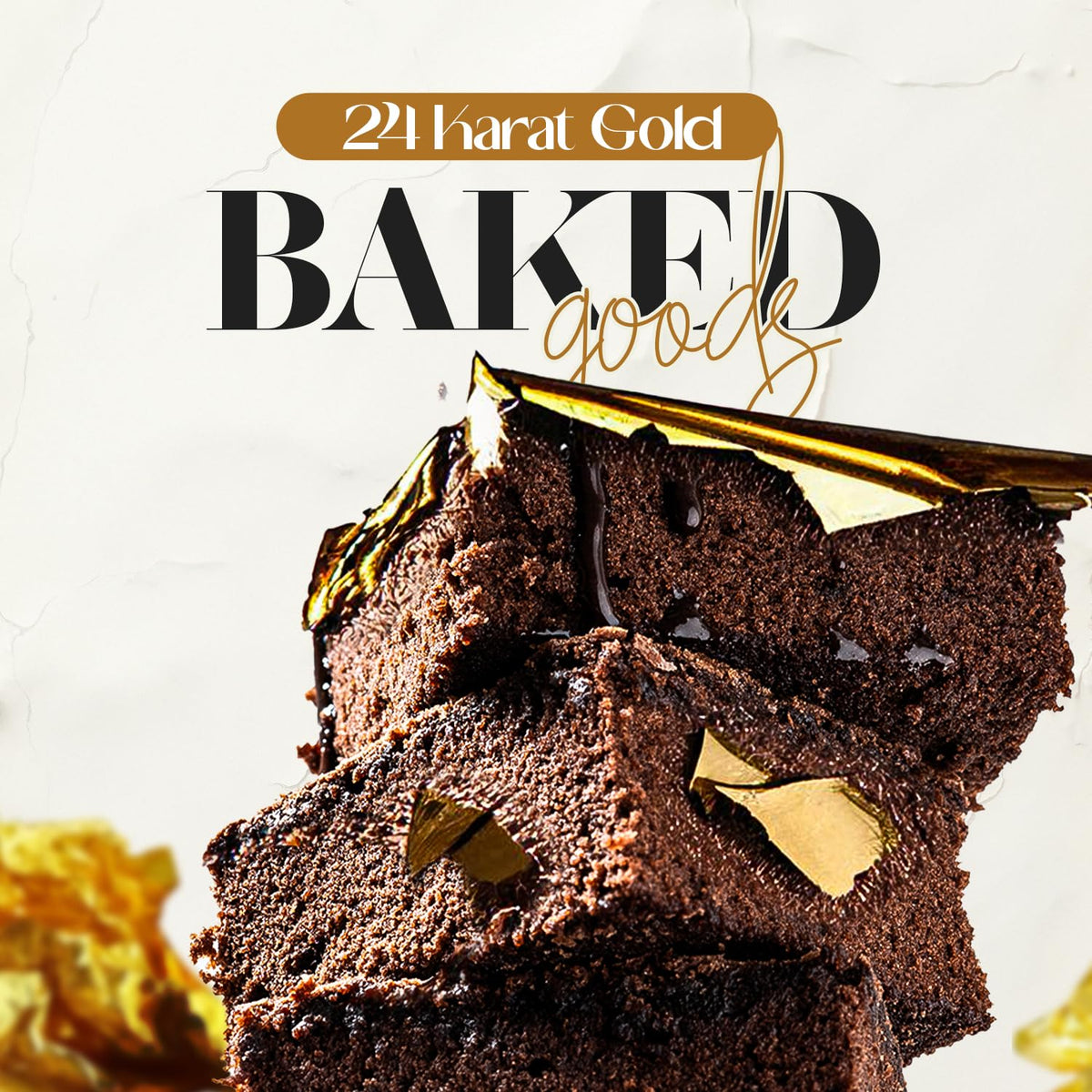 BeePoint 24K edible gold flakes on chocolate truffle offers luxe finish