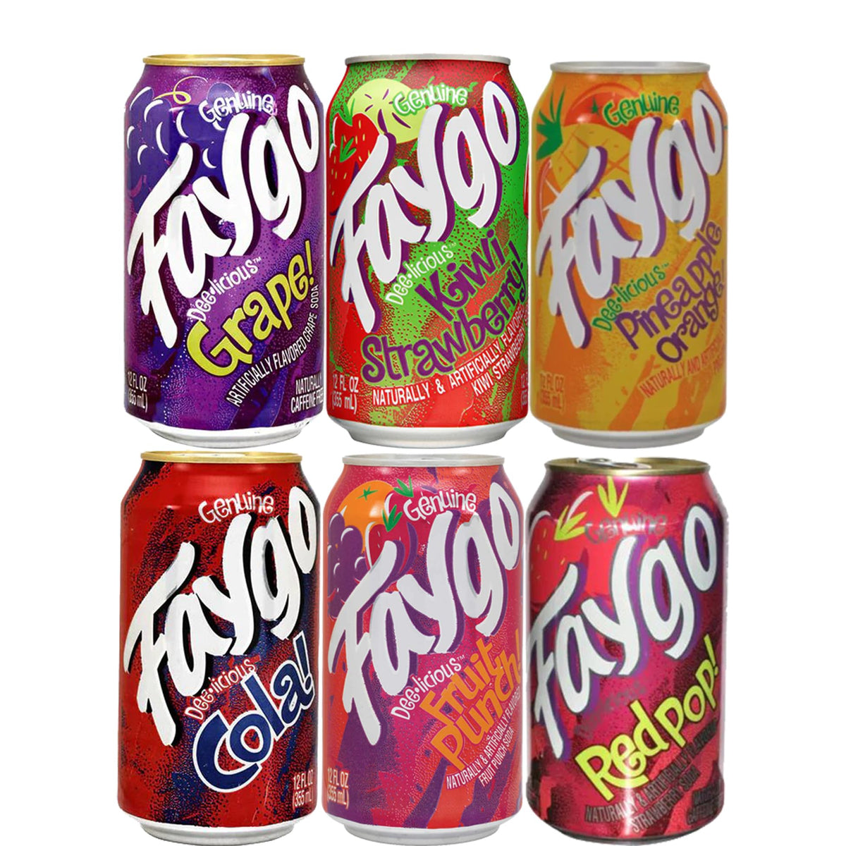 BeeQ Faygo Kiwi Strawberry can assortment for everyday cold beverages
