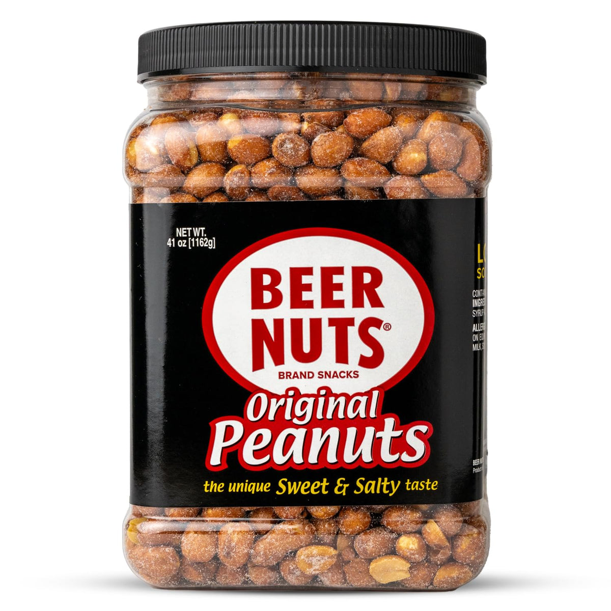 BEER NUTS Original front-label jar showing sweet-salty crunch for snacking.