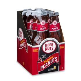 BEER NUTS Original in glass bottle for convenient on the go snacking