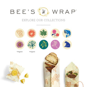 Bee's Wrap Meadow Magic wrap on a bowl lid preserving freshness
