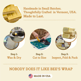Bee's Wrap bread wrap around a baguette to protect crust