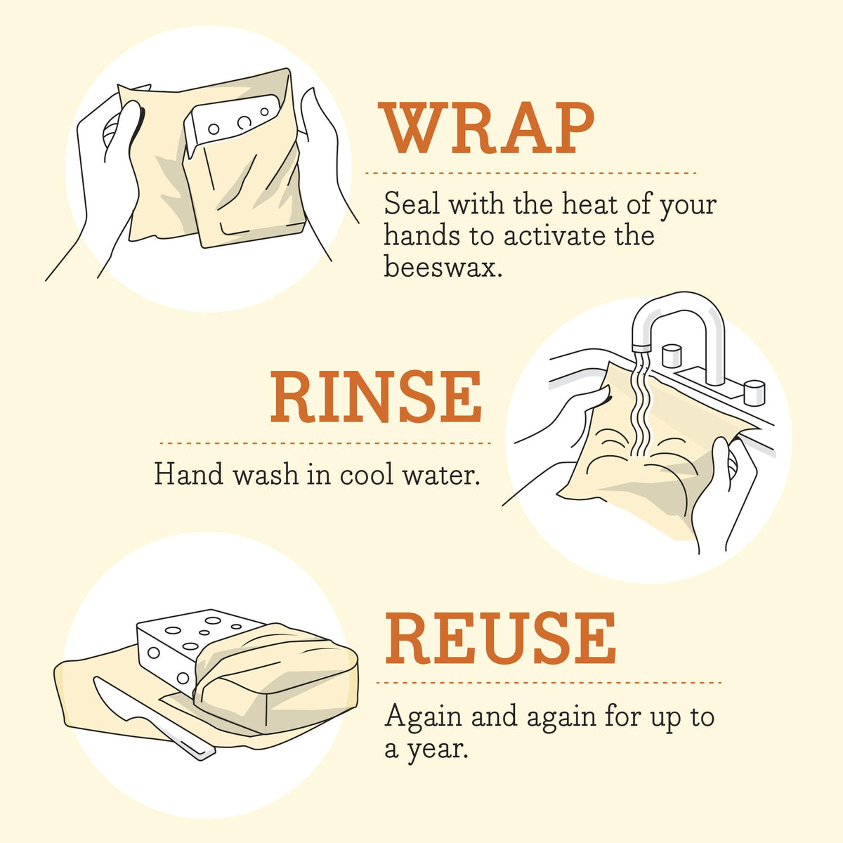 Meadow Magic wraps used to cover produce in the fridge with breathable storage