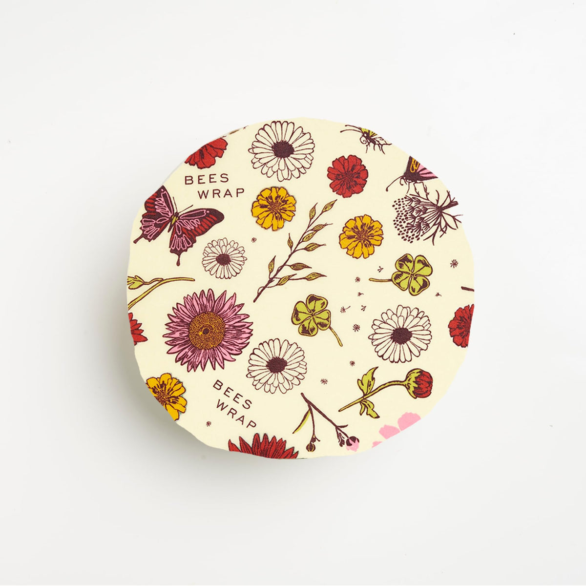 Closeup of Bee's Wrap vegan wraps showing USA-made craftsmanship